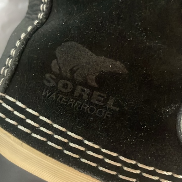 Sorel Joan of Arctic Black Snow Boots Faux Fur Size 8 US - Picture 8 of 9